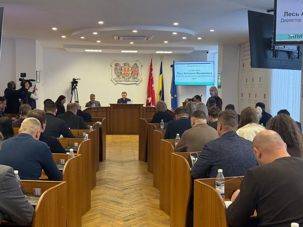 Підтримка військових, стійкість інфраструктури, турбота про ветеранів. Ключові рішення сесії Вінницької міської ради в січні