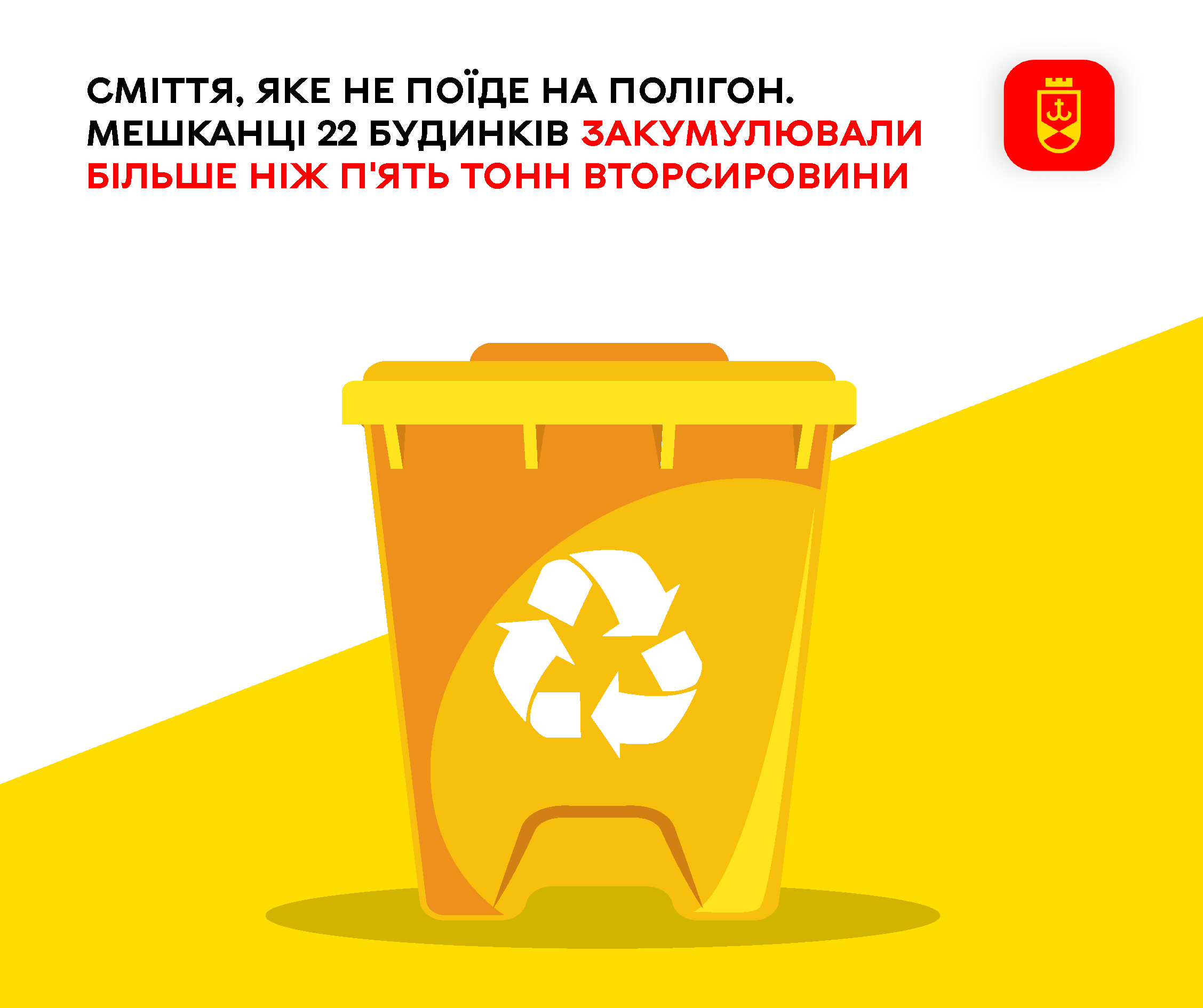 Сміття, яке не поїде на полігон. Мешканці 22 будинків закумулювали більше ніж 5 тонн вторсировини 